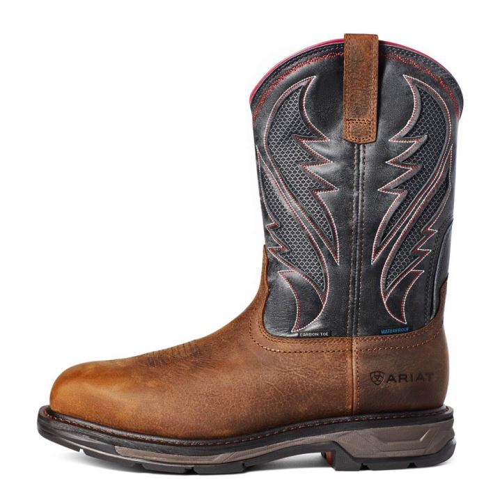 Ariat WorkHog XT VentTEK Waterproof Carbon Toe Work Boot Rjave | Bc5aj1WF