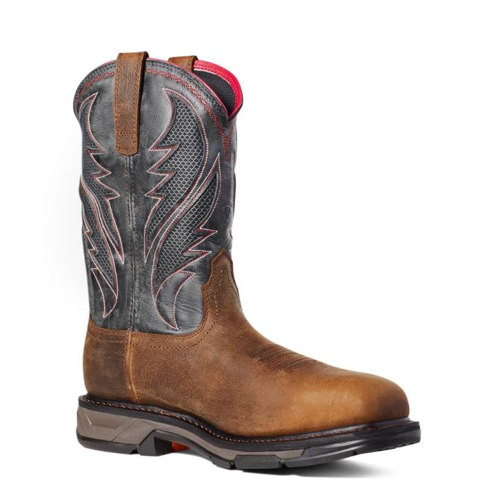 Ariat WorkHog XT VentTEK Waterproof Carbon Toe Work Boot Rjave | Bc5aj1WF