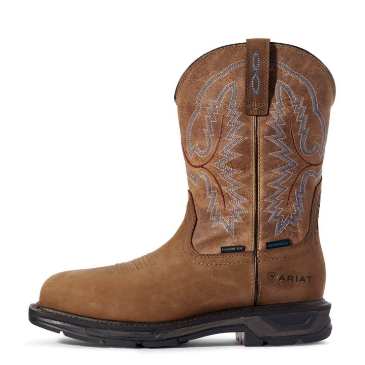 Ariat WorkHog XT Waterproof Carbon Toe Work Boot Rjave | 5xi7LyLZ