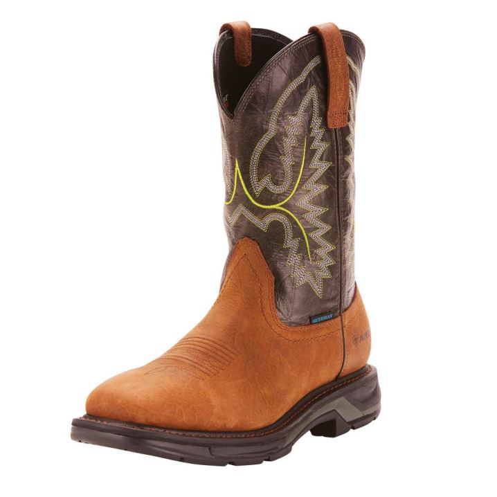 Ariat WorkHog XT Waterproof Work Boot Tumbled Bark | KDFeIE5c