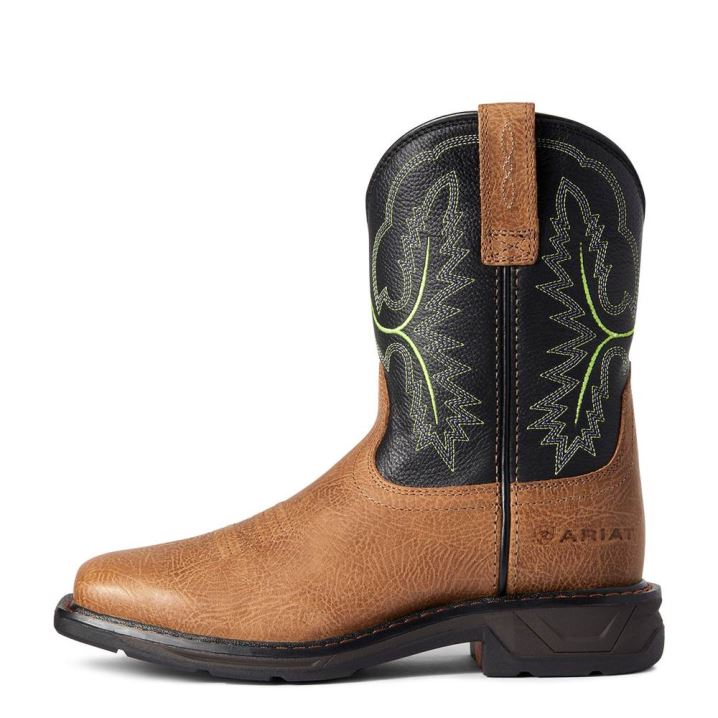 Ariat WorkHog XT Wide Square Toe Boot Tumbled Bark | DcNRumic