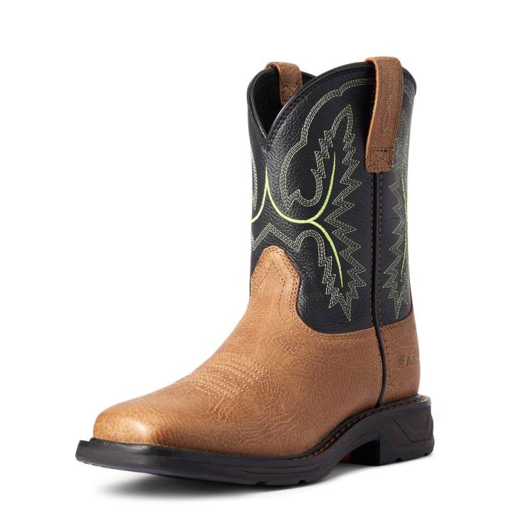 Ariat WorkHog XT Wide Square Toe Boot Tumbled Bark | DcNRumic