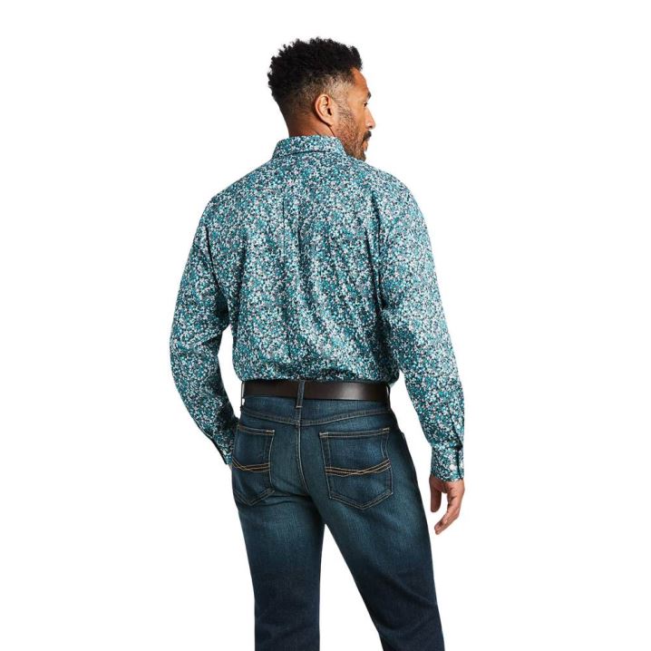 Ariat Wrinkle Free Harrison Classic Fit Shirt Ceramic | FjI3HGnx