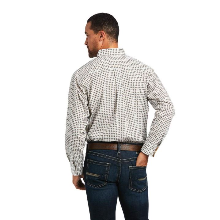 Ariat Wrinkle Free Hayden Classic Fit Shirt Bele | tqnLAF5B