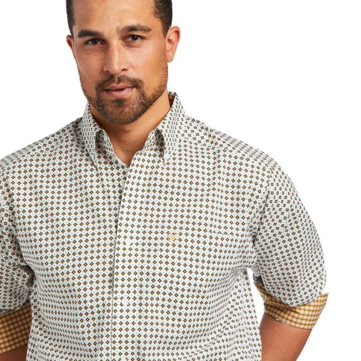 Ariat Wrinkle Free Hayden Classic Fit Shirt Bele | tqnLAF5B