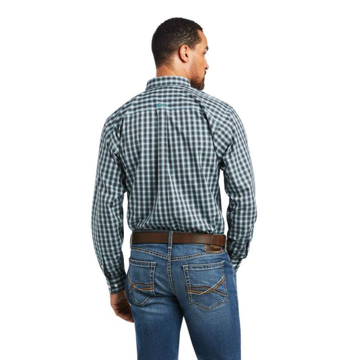 Ariat Wrinkle Free Houston Fitted Shirt Bachelor Button | l3Ak9nX5