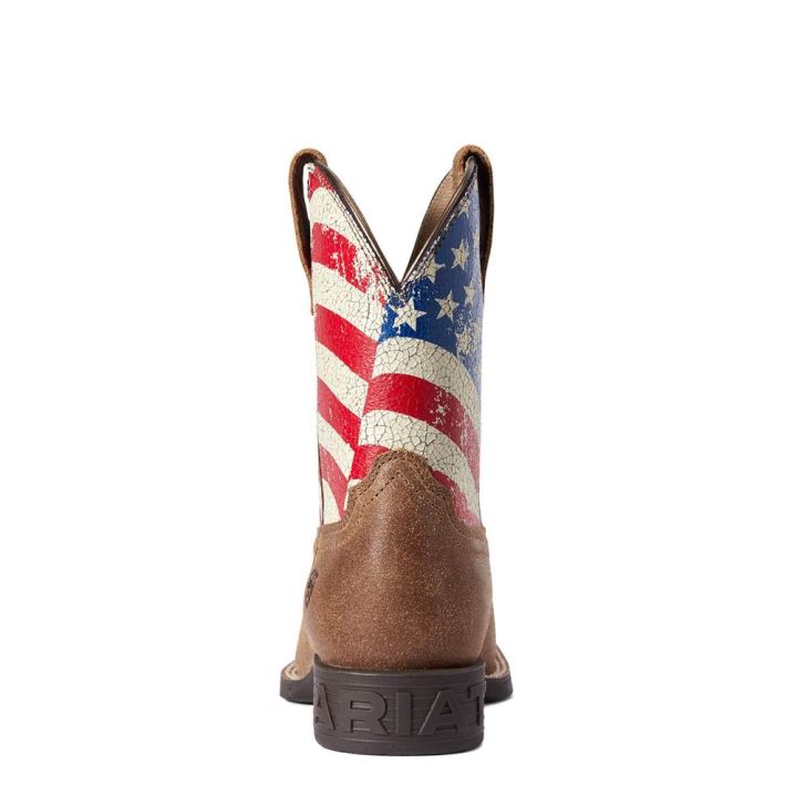 Ariat Youth Stars and Stripes Western Boot Rjave | nii0QAlc