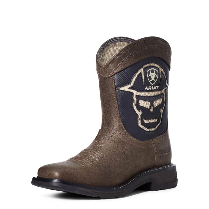 Ariat Youth WorkHog XT VentTEK Bold Boot Kava | ArWPqTS5